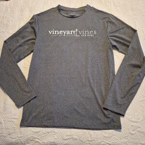 Vineyard Vines men's XS gray long sleeve performance shirt VGUC